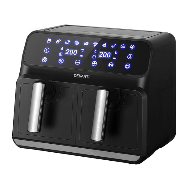 Devanti Air Fryer 8L LCD Fryers Oven Airfryer Healthy Cooker Oil Free Kitchen Devanti