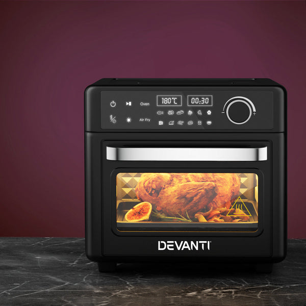 Devanti Air Fryer 15L LCD Fryers Oven Devanti