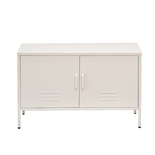 Artiss Buffet Sideboard Metal Cabinet - BASE White Awezingly