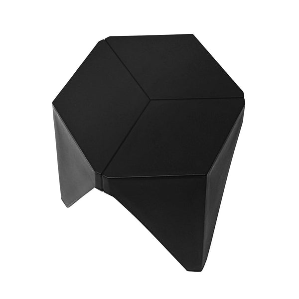 Artiss 4PC Puzzle Stool Plastic Bar Stools Stackable Black Artiss