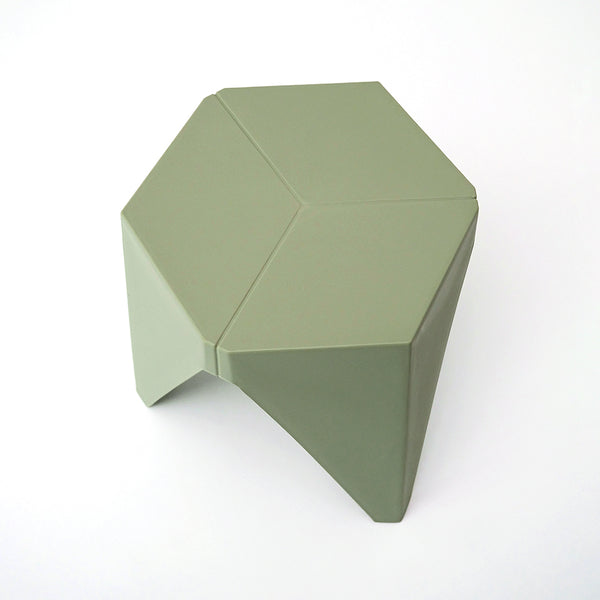 Artiss 2x Bar Stools Puzzle Plastic Foot Stool Green Artiss