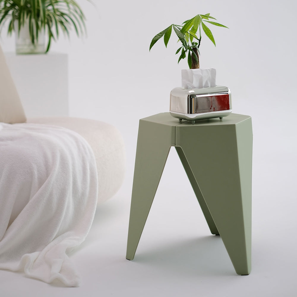 Artiss 4PC Puzzle Stool Bar Stools Stackable Green Artiss