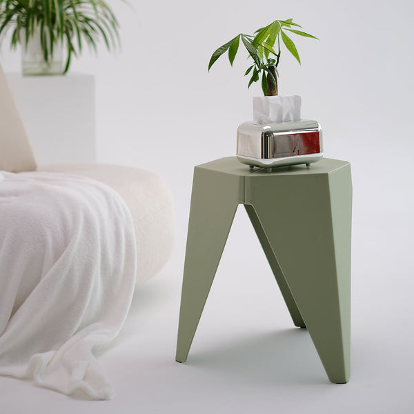 Artiss 4PC Puzzle Stool Bar Stools Stackable Green Artiss