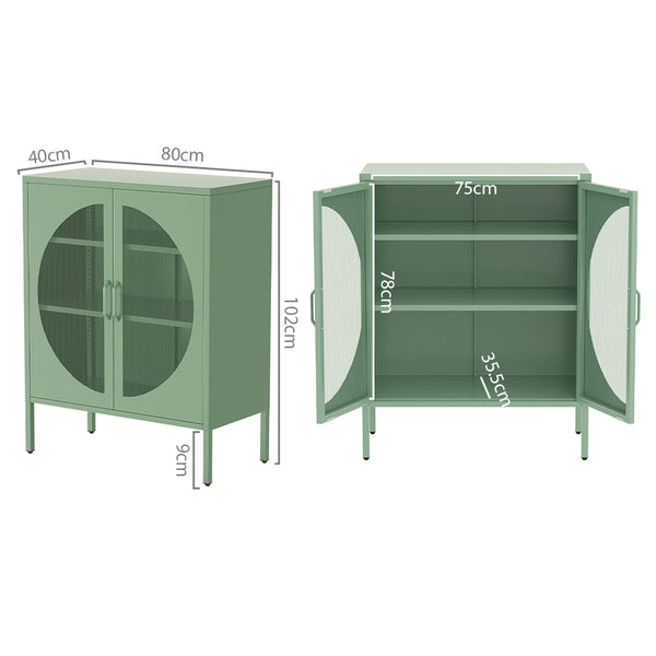 Artiss Buffet Sideboard Metal Cabinet - ELSA Green ArtissIn