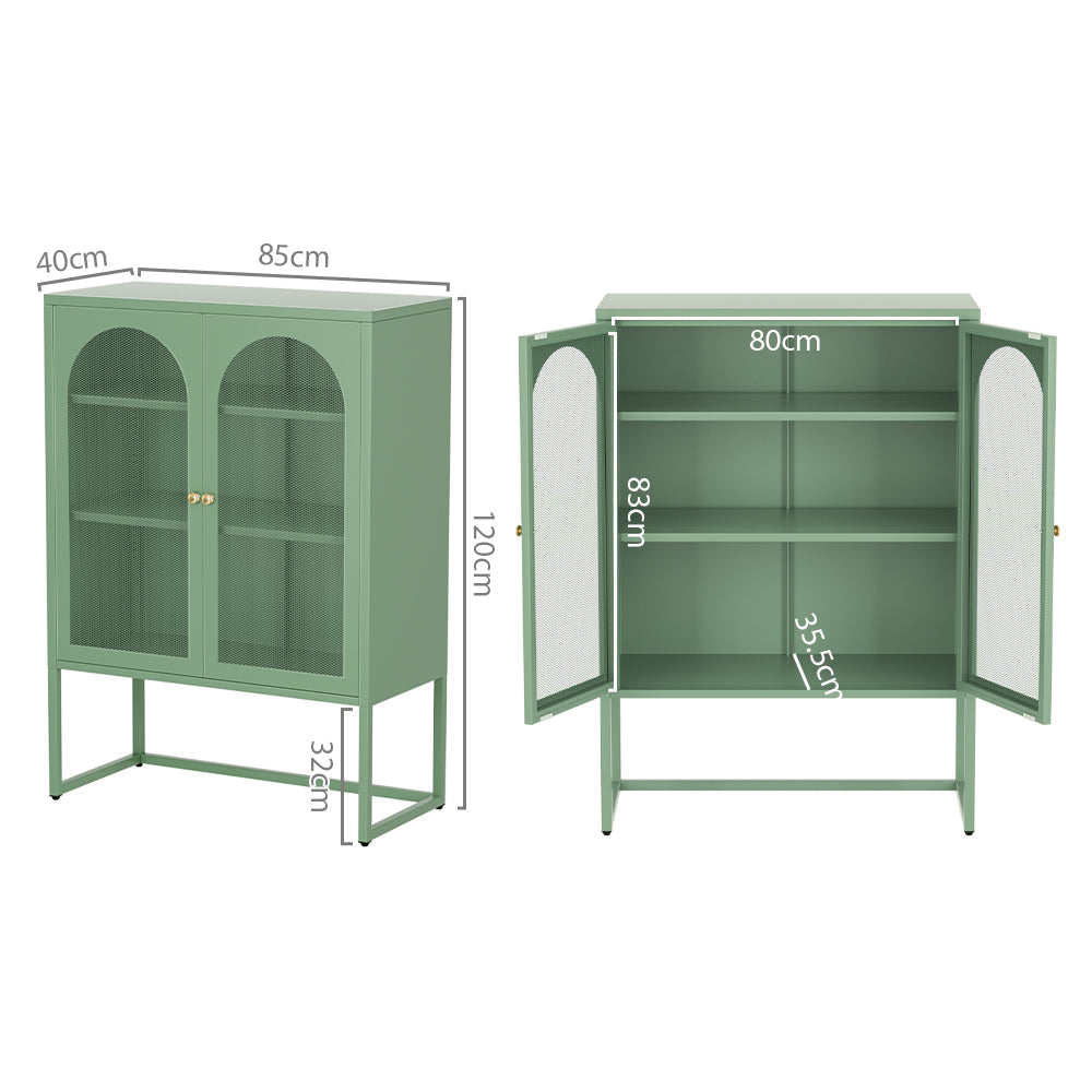Artiss Buffet Sideboard Metal Cabinet - ELMA Green ArtissIn