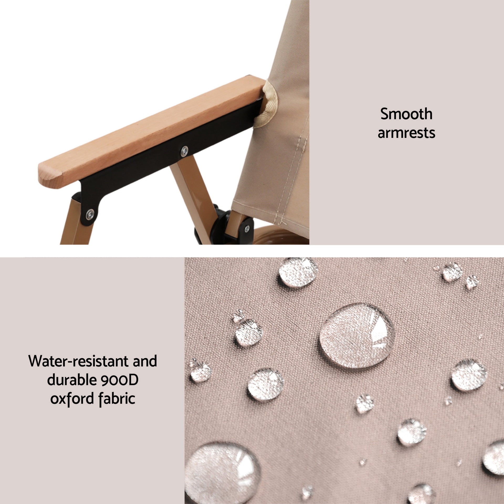 Weisshorn 3pc Camping Table Chair Set Outdoor Folding Aluminium Portable Picnic Awezingly