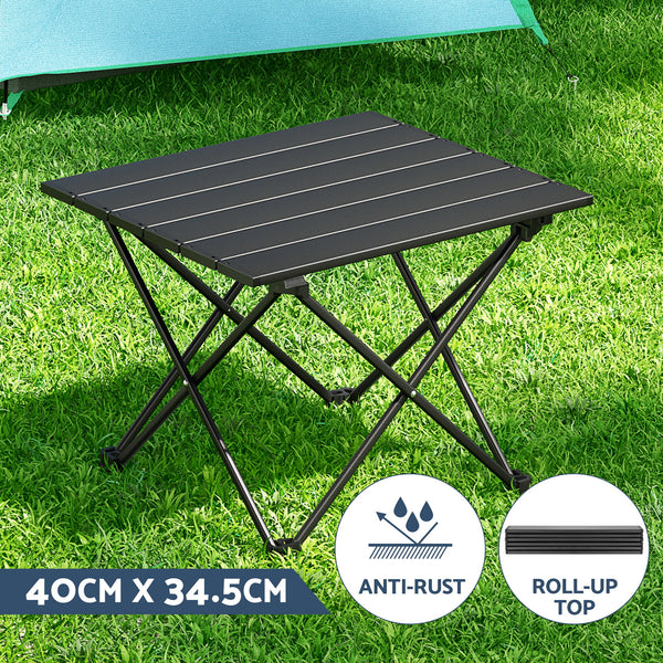 Weisshorn 3pc Camping Table Chair Set Outdoor Folding Aluminium Portable Picnic Awezingly
