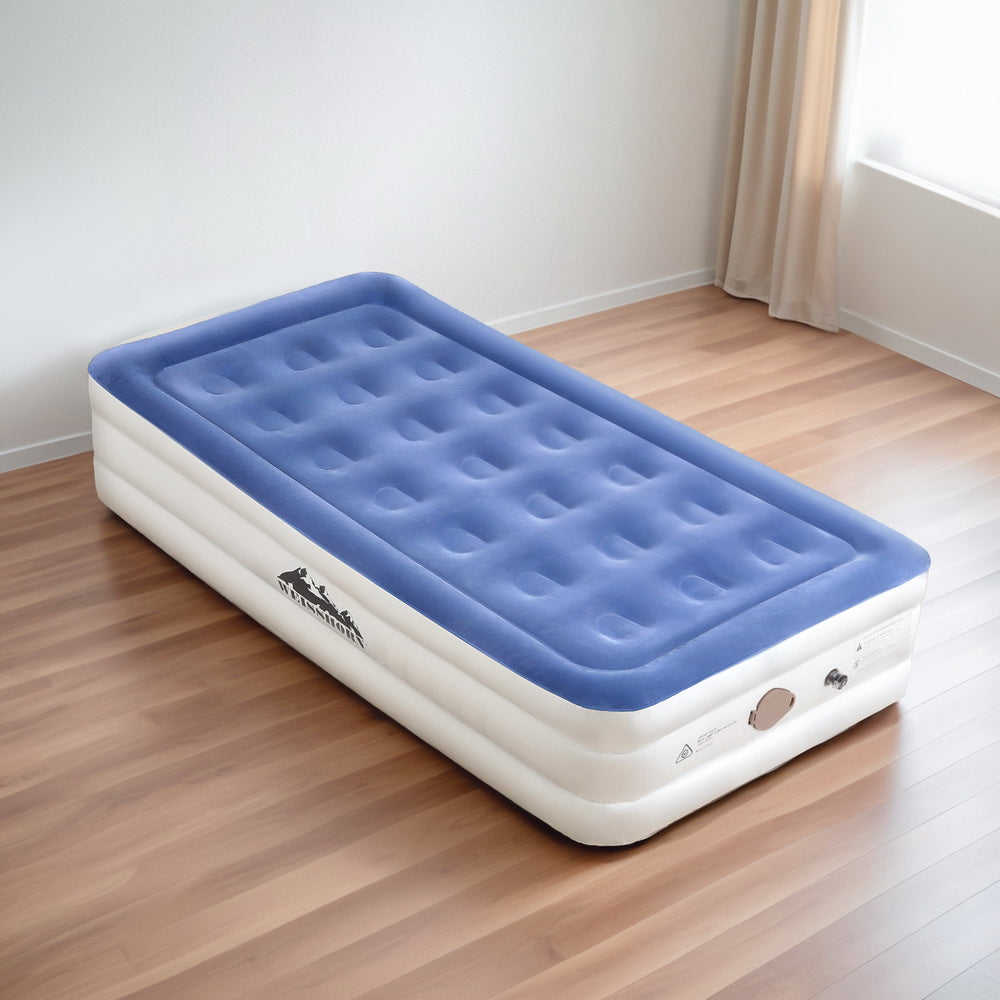 Weisshorn Air Mattress Single Inflatable Bed 46cm Cube Airbed Weisshorn