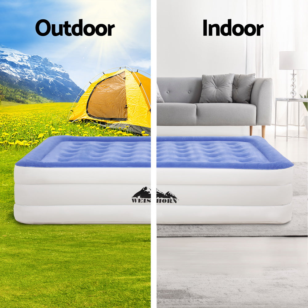 Weisshorn Air Mattress Queen Inflatable Bed 46cm Air bed Cube Does Not Apply