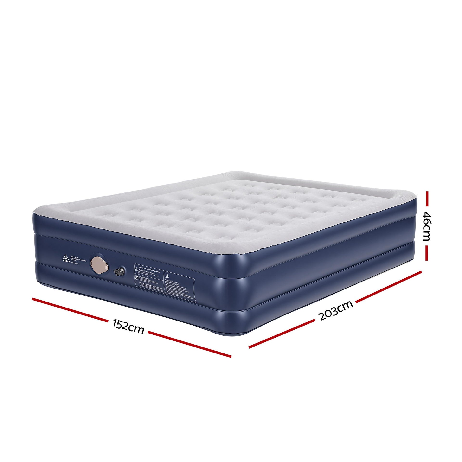Weisshorn Air Mattress Queen Inflatable Bed 46cm Air bed Cube Awezingly