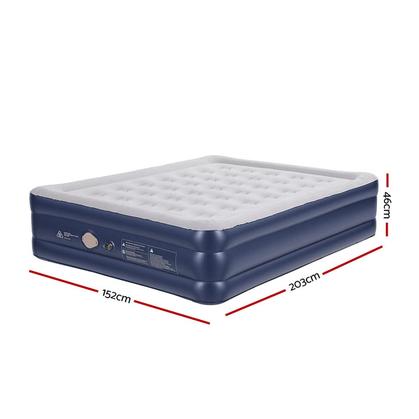 Weisshorn Air Mattress Queen Inflatable Bed 46cm Air bed Cube Awezingly