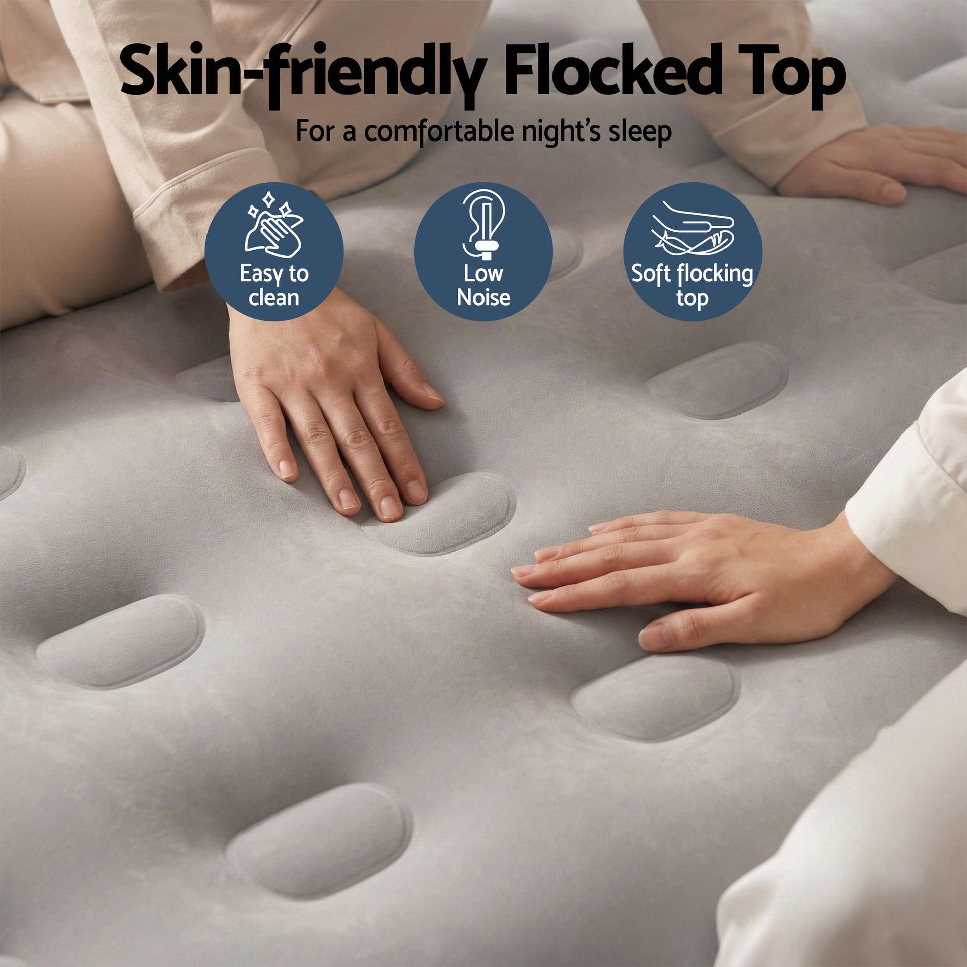 Weisshorn Air Mattress Queen Inflatable Bed 46cm Air bed Cube Awezingly