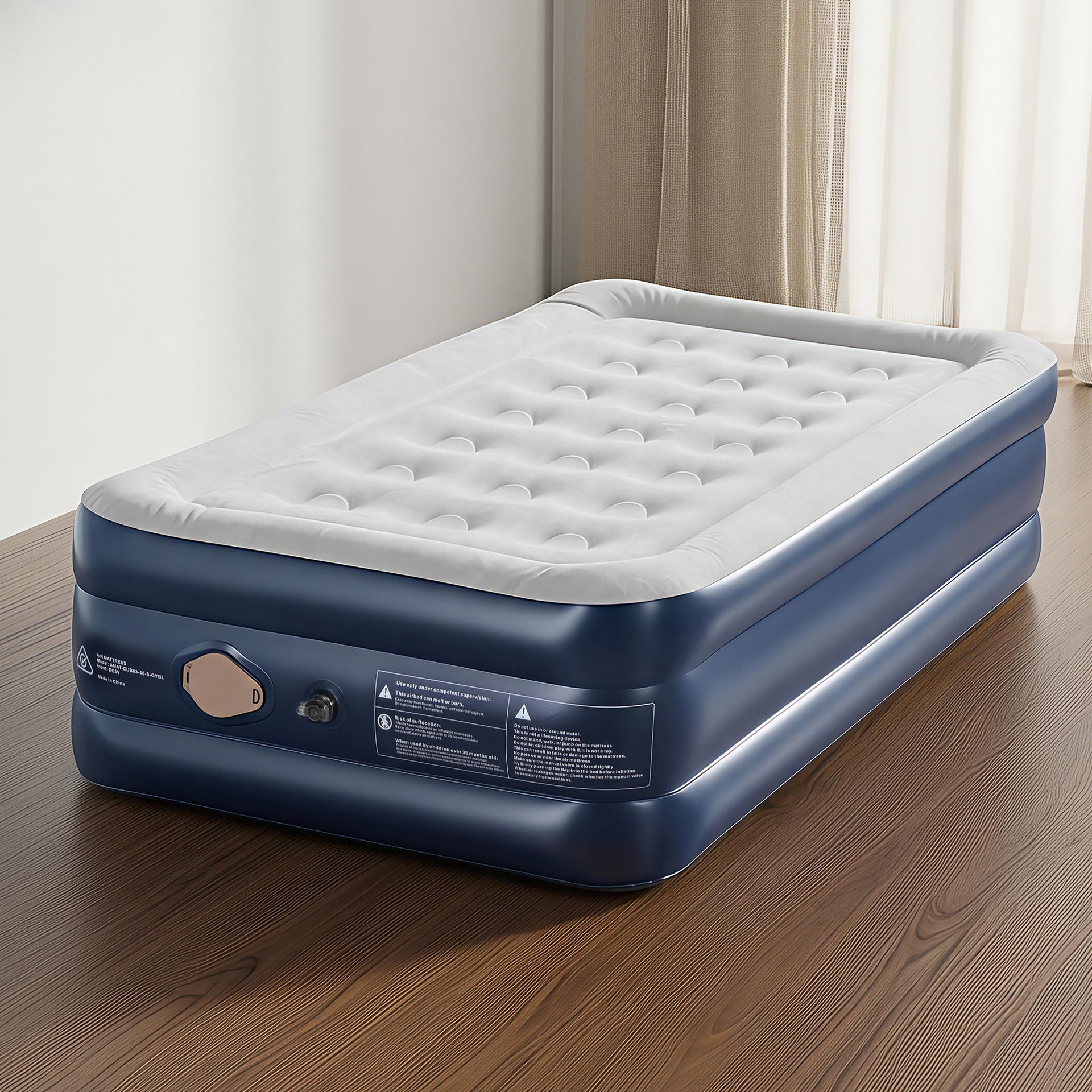 Weisshorn Air Mattress Single Inflatable Bed 46cm Air bed Cube Awezingly