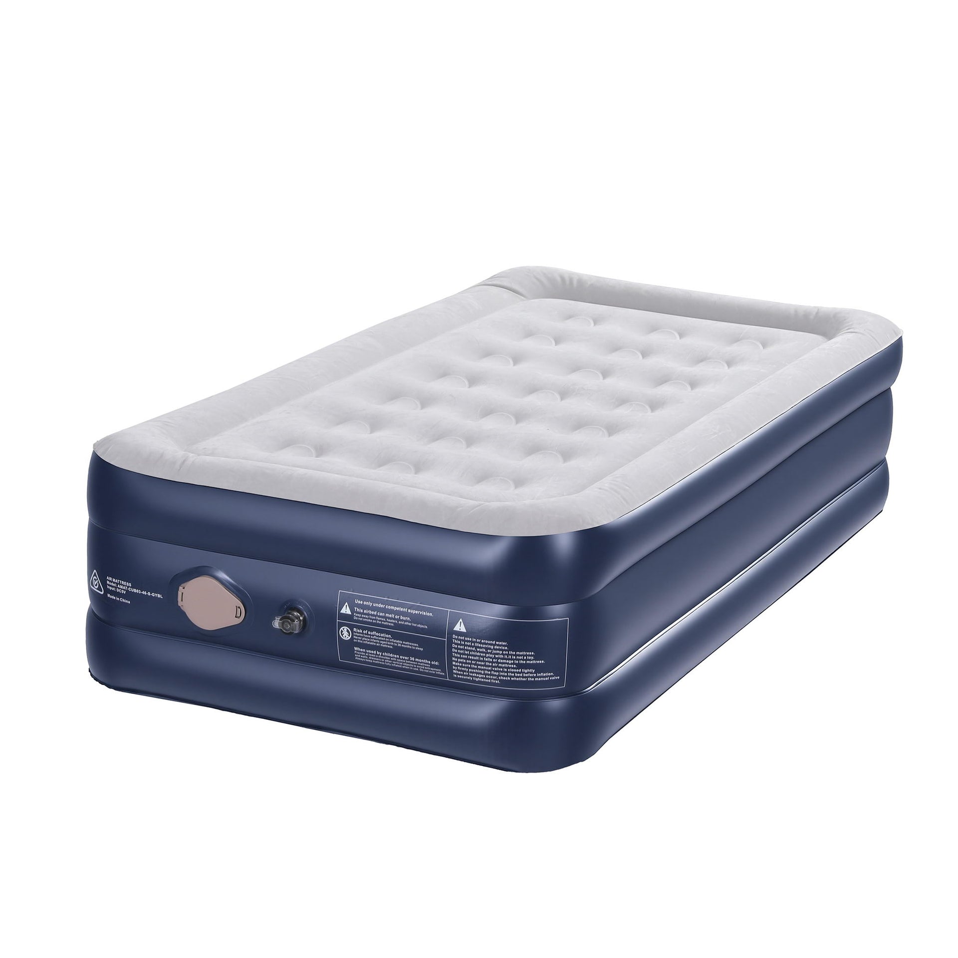 Weisshorn Air Mattress Single Inflatable Bed 46cm Air bed Cube Awezingly