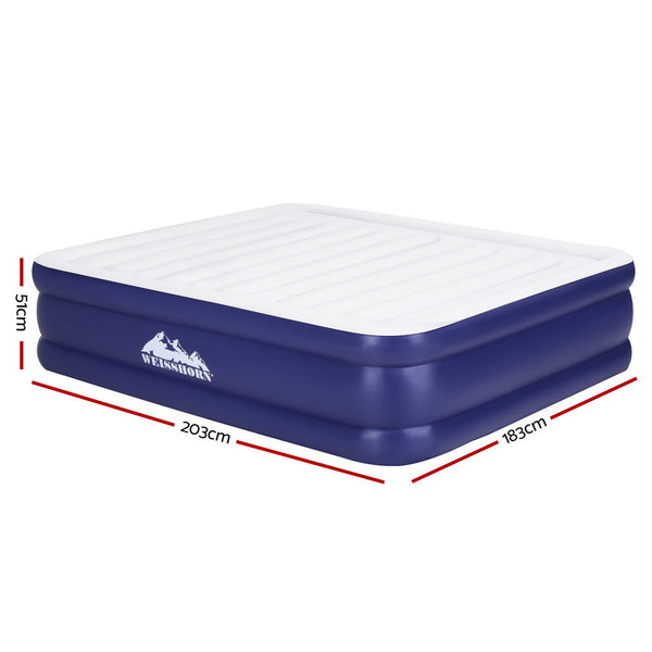 Weisshorn Air Mattress King Inflatable Bed Air bed 51cm Weisshorn