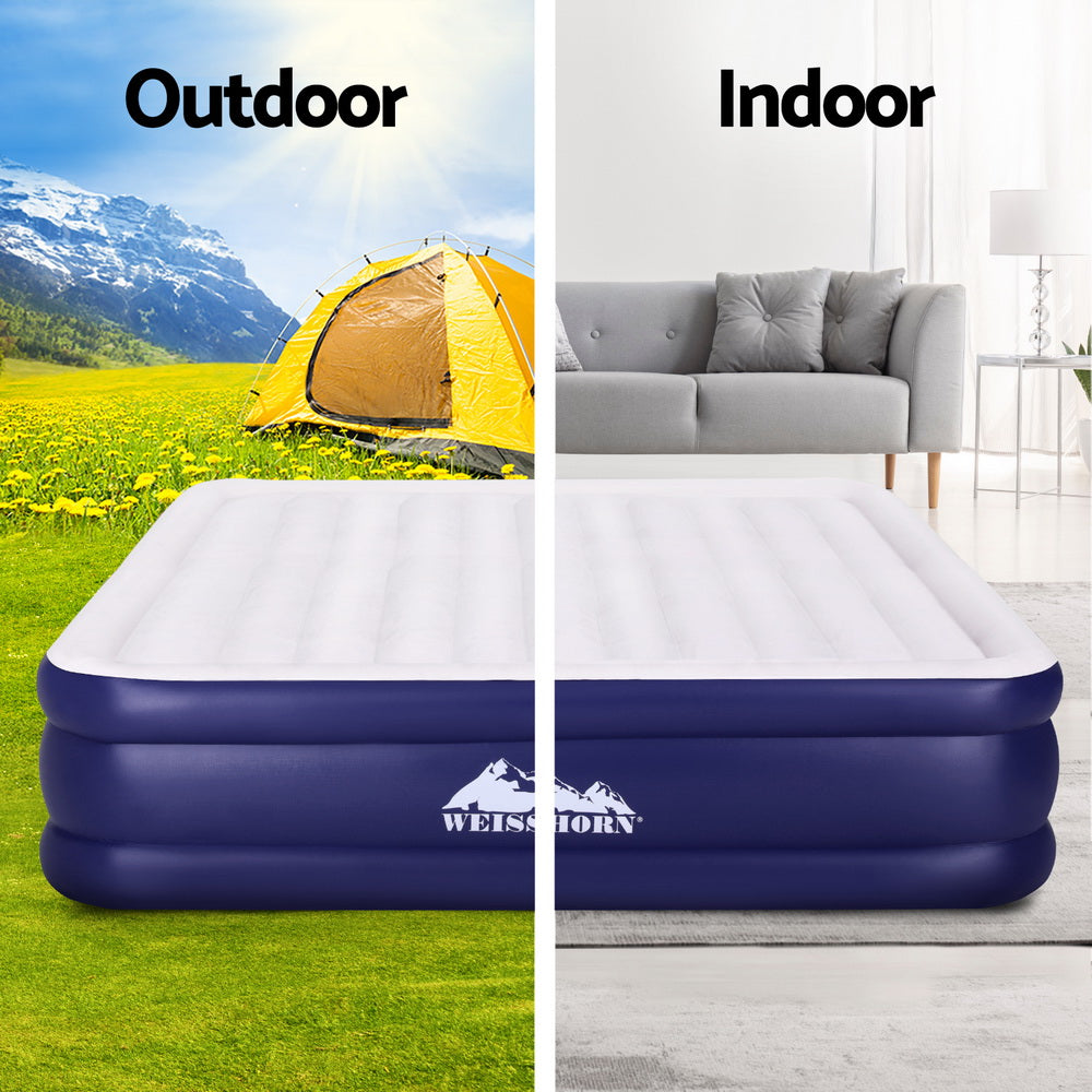 Weisshorn Air Mattress King Inflatable Bed Air bed 51cm Weisshorn