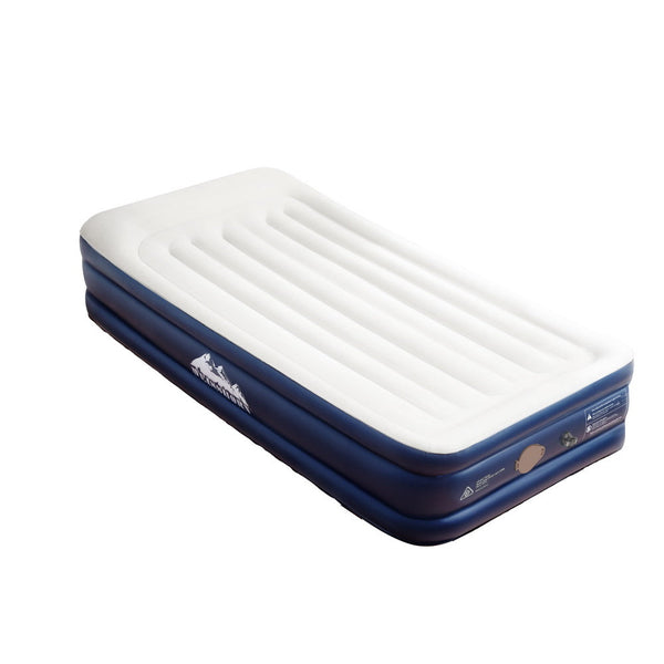 Weisshorn Air Mattress Single Inflatable Bed 46cm Air bed Grey Weisshorn