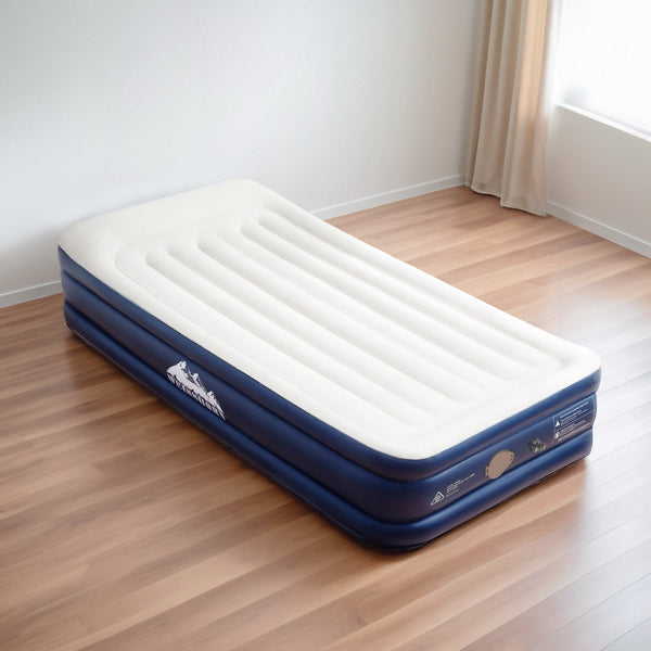 Weisshorn Air Mattress Single Inflatable Bed 46cm Air bed Grey Weisshorn