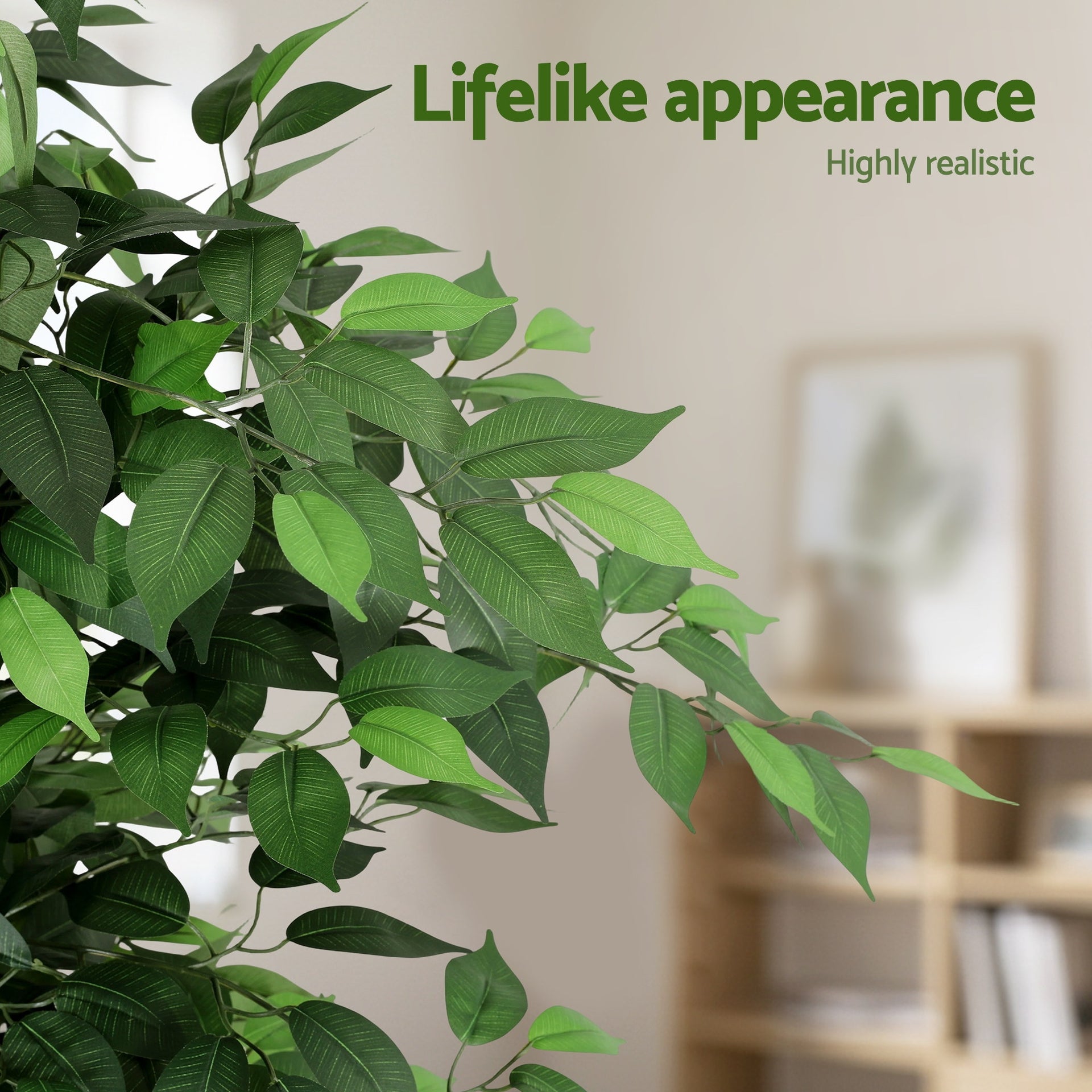 Artiss 180cm Artificial Ficus Tree Faux Trees Indoor Decor Artificial Plants Lifelike Plant 1.8M Awezingly