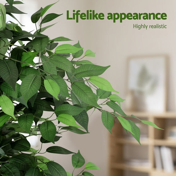 Artiss 180cm Artificial Ficus Tree Faux Trees Indoor Decor Artificial Plants Lifelike Plant 1.8M Awezingly