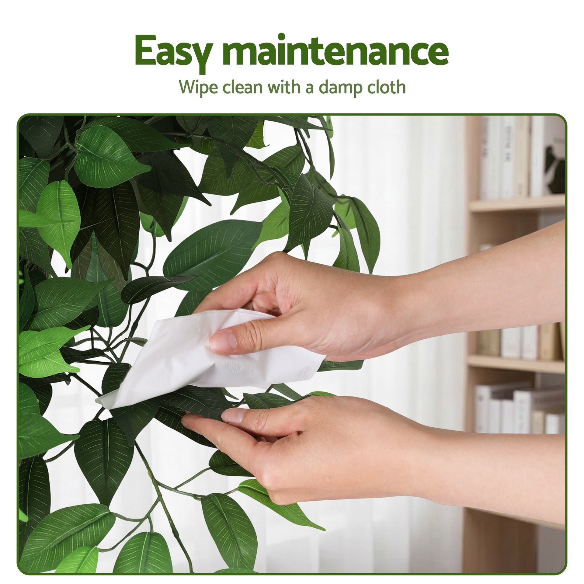 Artiss 180cm Artificial Ficus Tree Faux Trees Indoor Decor Artificial Plants Lifelike Plant 1.8M Awezingly