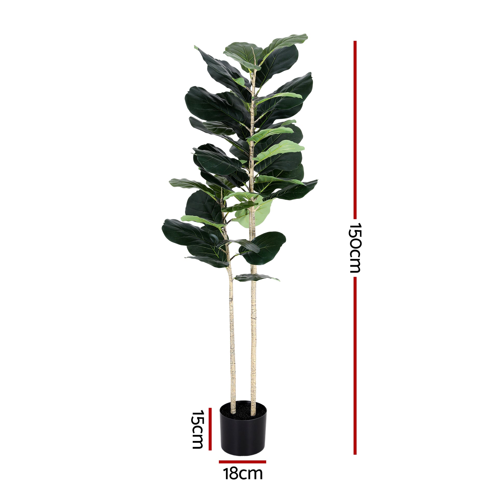 Artiss 150cm Artificial Fiddle Tree Faux Trees Indoor Decor Artificial Plants Lifelike Plant 1.5M Awezingly