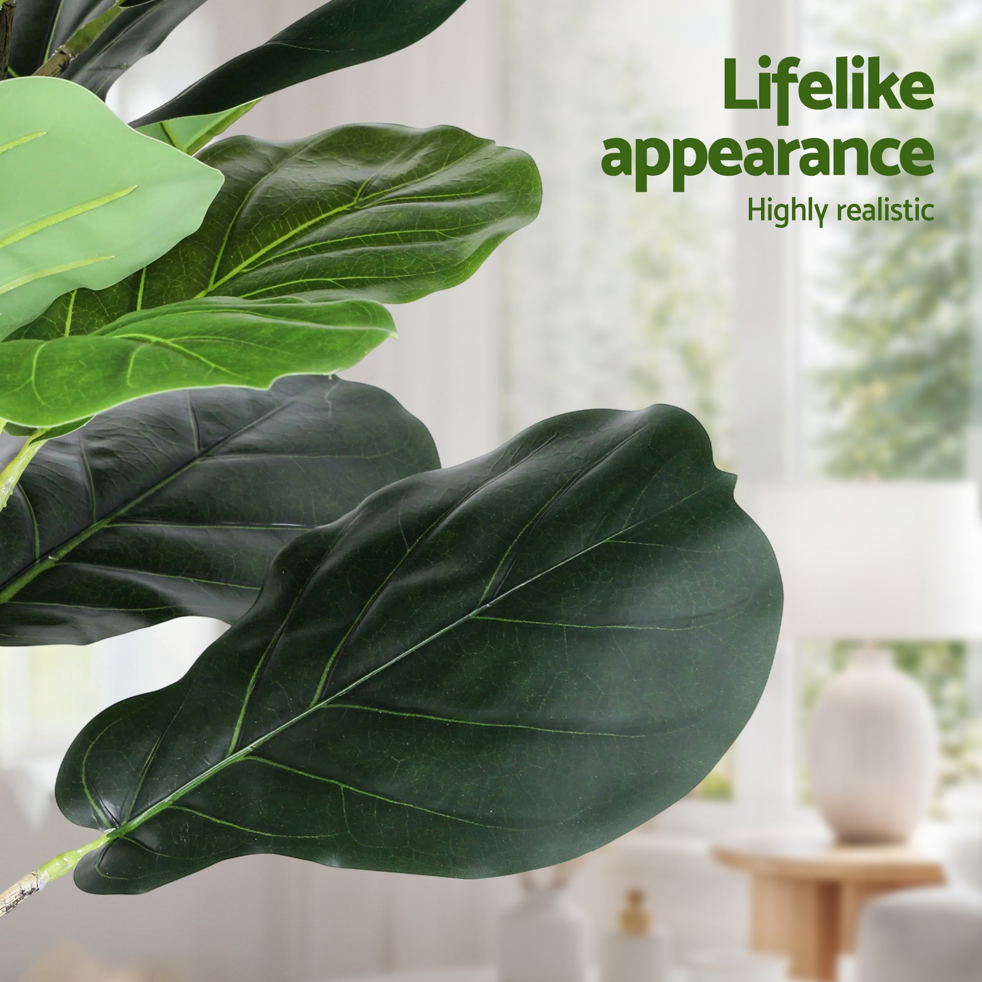 Artiss 150cm Artificial Fiddle Tree Faux Trees Indoor Decor Artificial Plants Lifelike Plant 1.5M Awezingly