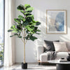 Artiss 180cm Artificial Fiddle Tree Faux Trees Indoor Decor Artificial Plants Lifelike Plant 1.8M