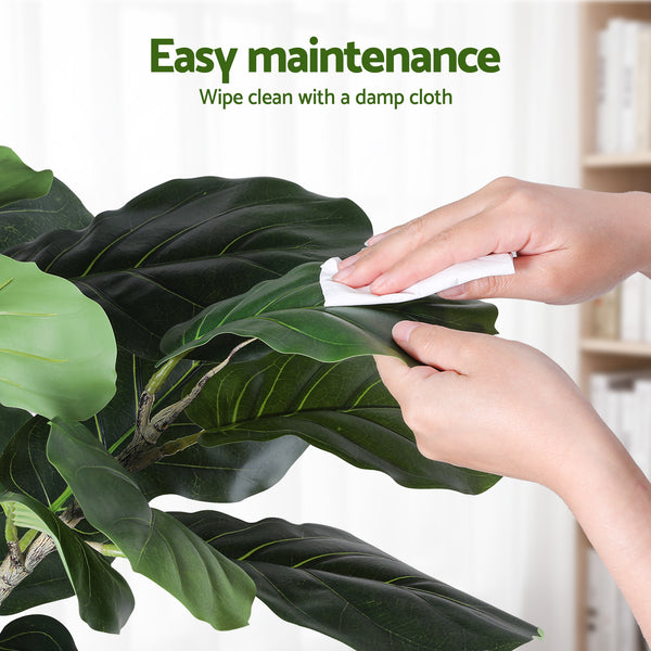 Artiss 180cm Artificial Fiddle Tree Faux Trees Indoor Decor Artificial Plants Lifelike Plant 1.8M Awezingly