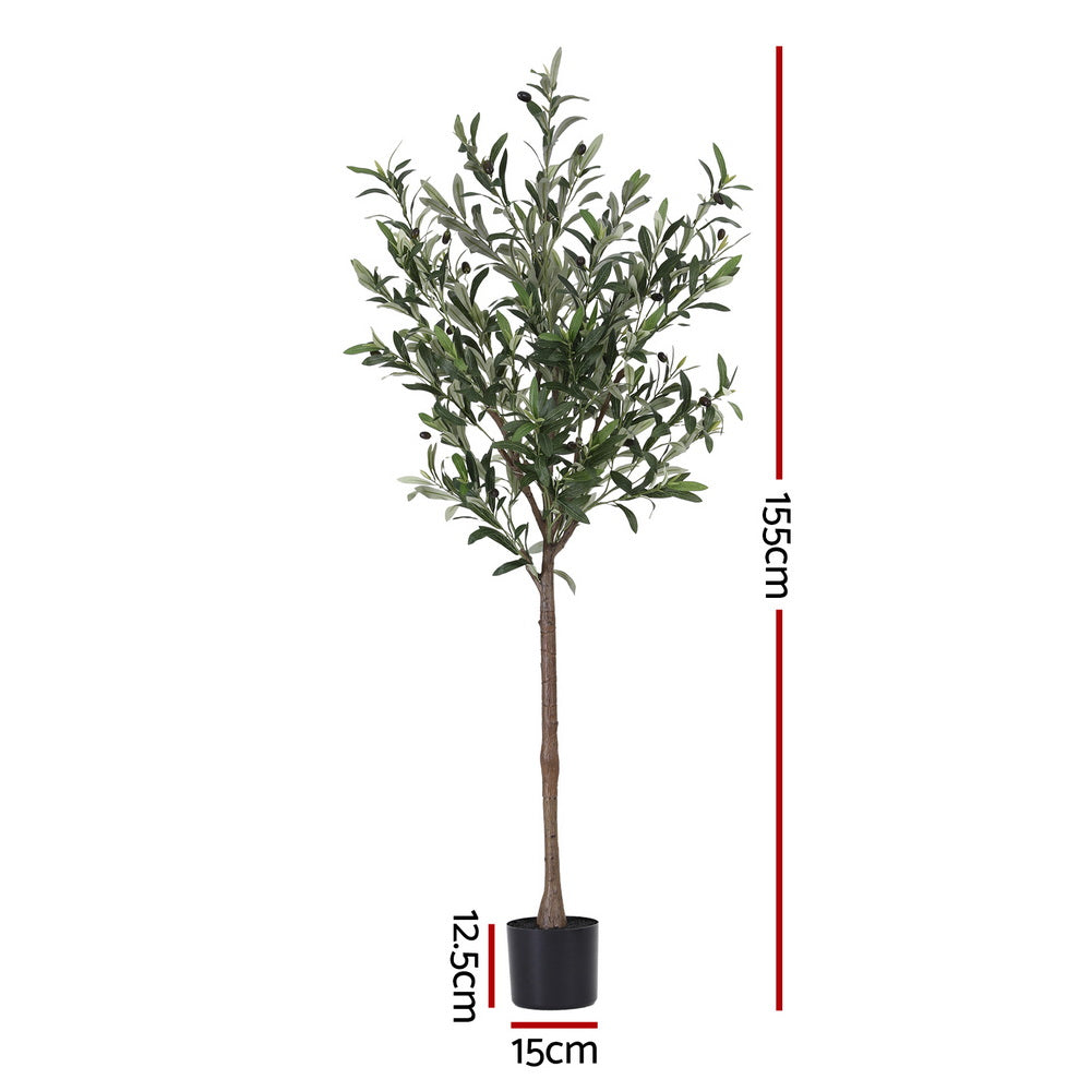 Artiss 155cm Artificial Olive Tree Faux Trees Indoor Decor Artificial Plants Lifelike Plant Awezingly