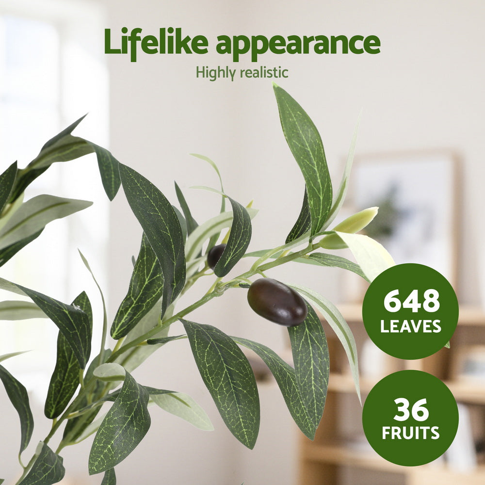 Artiss 155cm Artificial Olive Tree Faux Trees Indoor Decor Artificial Plants Lifelike Plant Awezingly