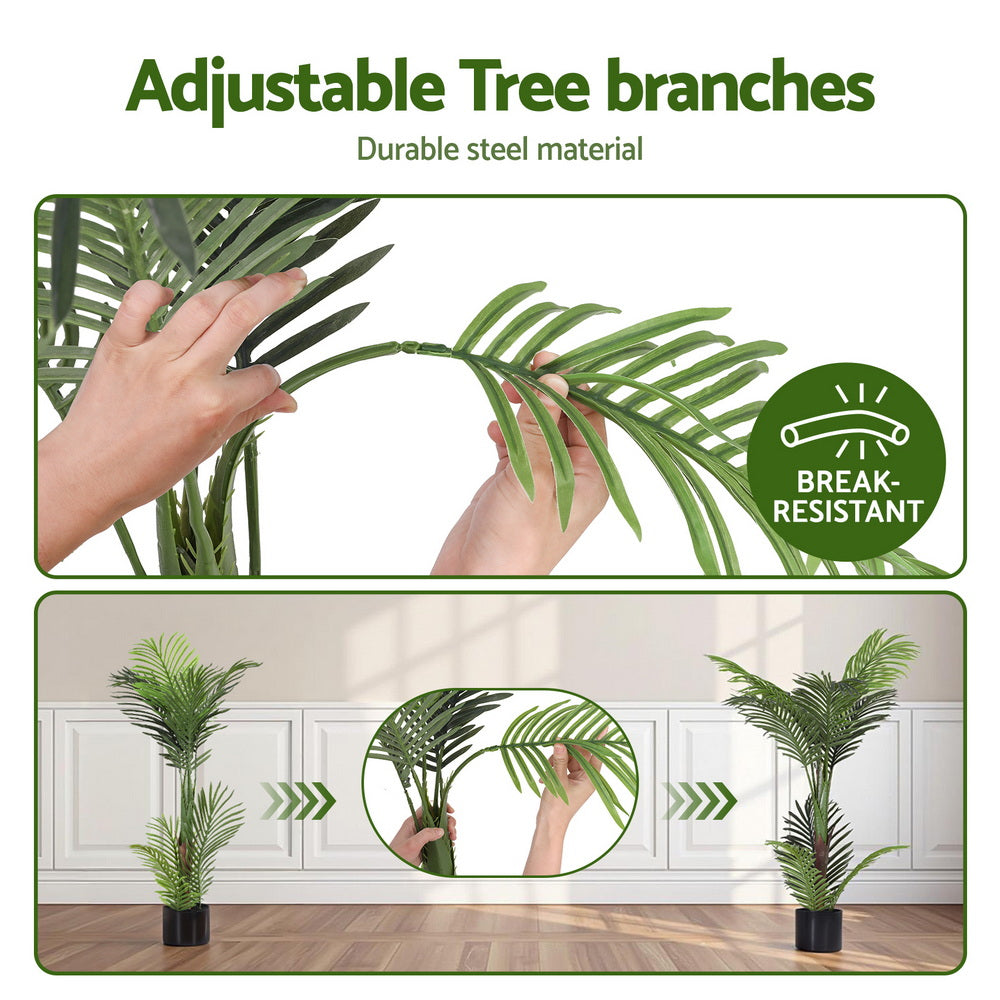 Artiss 100cm Artificial Palm Tree Faux Trees Indoor Decor Artificial Plants Lifelike Plant Artiss
