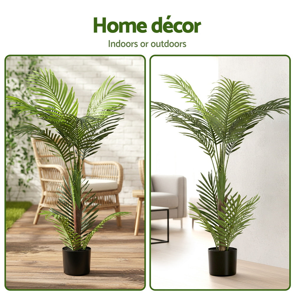 Artiss 100cm Artificial Palm Tree Faux Trees Indoor Decor Artificial Plants Lifelike Plant Artiss