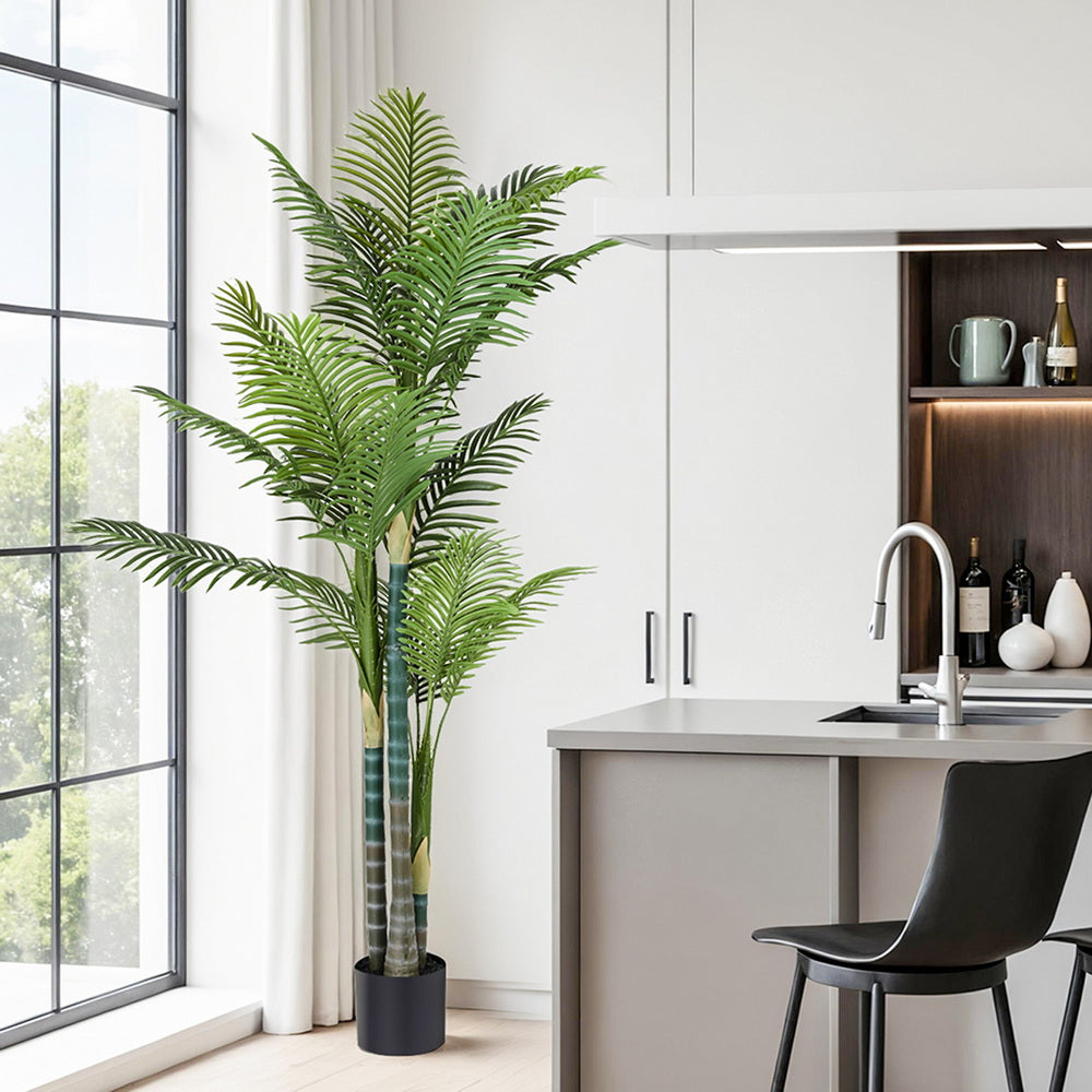 Artiss 180cm Artificial Palm Tree Faux Trees Indoor Decor Artificial Plants Lifelike Plant 1.8M Artiss