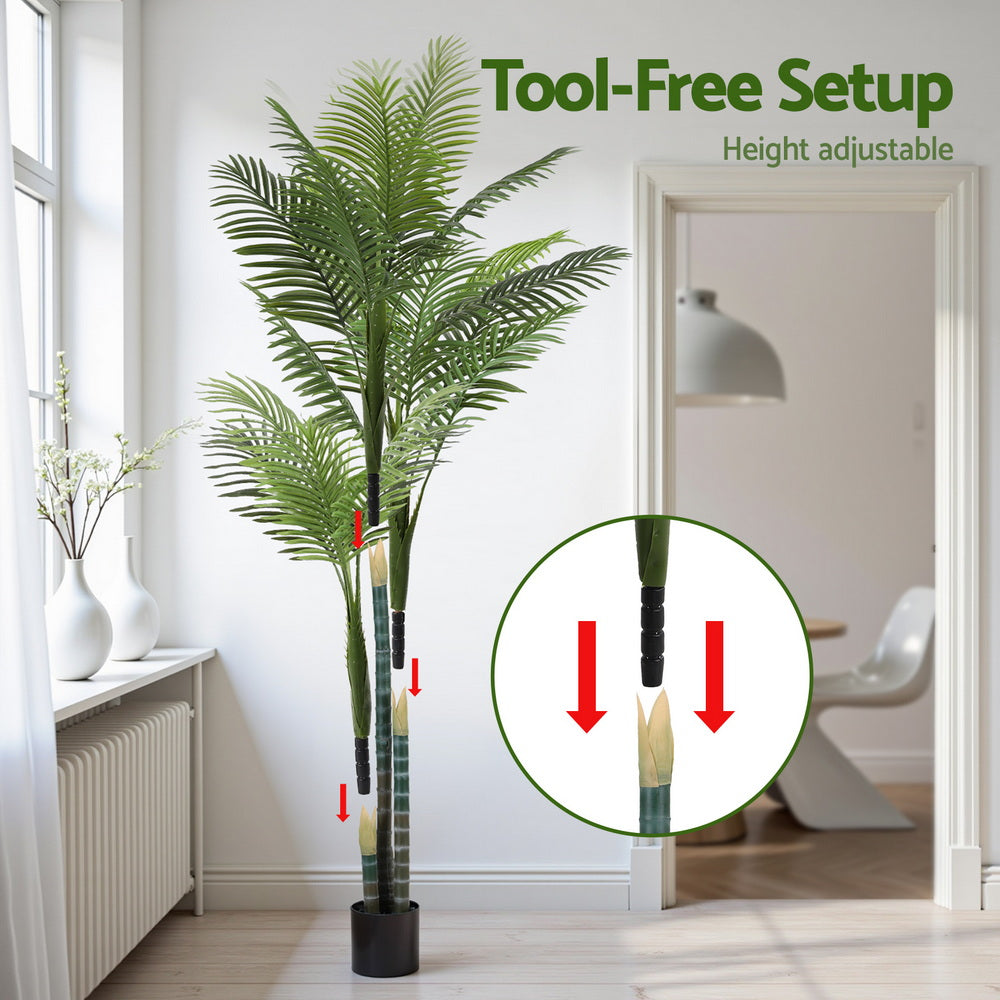 Artiss 180cm Artificial Palm Tree Faux Trees Indoor Decor Artificial Plants Lifelike Plant 1.8M Artiss