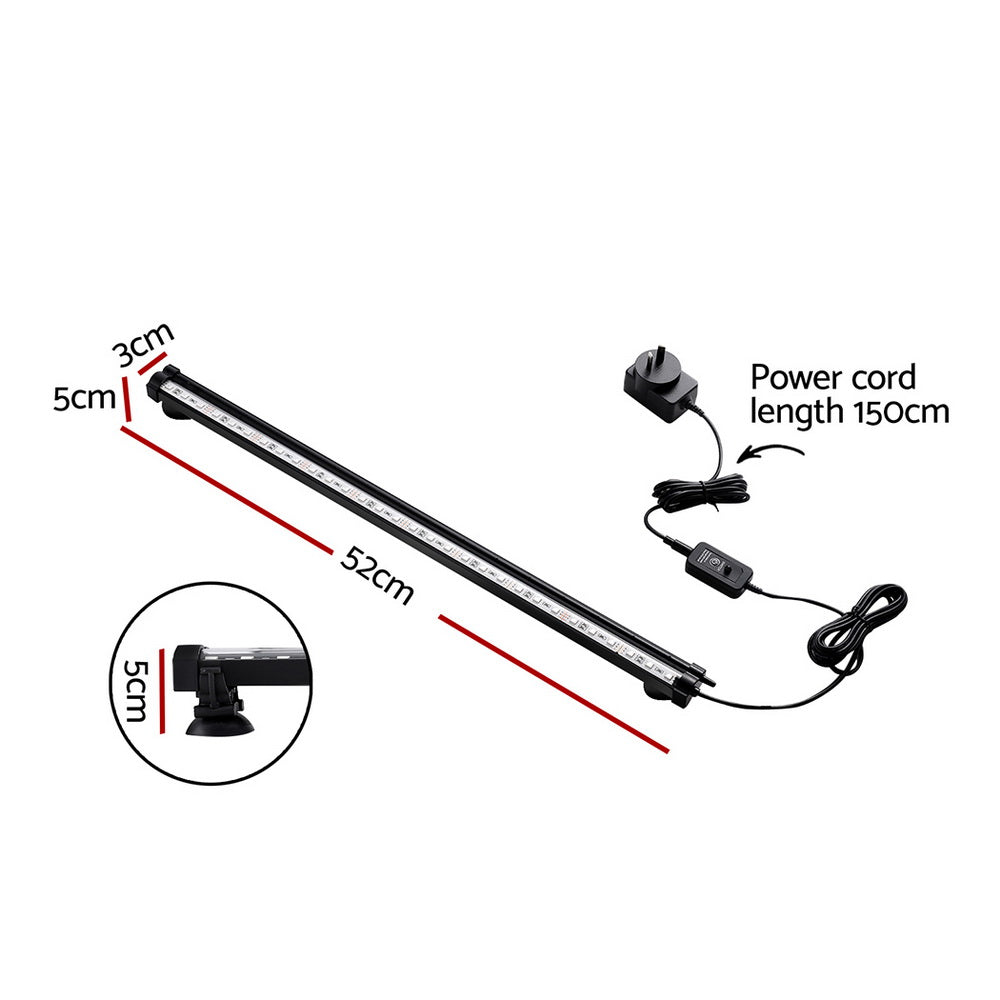 i.Pet Aquarium Light Submersible 52CM Air Bubble LED Light i.Pet