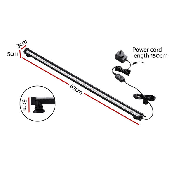 i.Pet Aquarium Light Submersible 67CM Air Bubble LED Light i.Pet