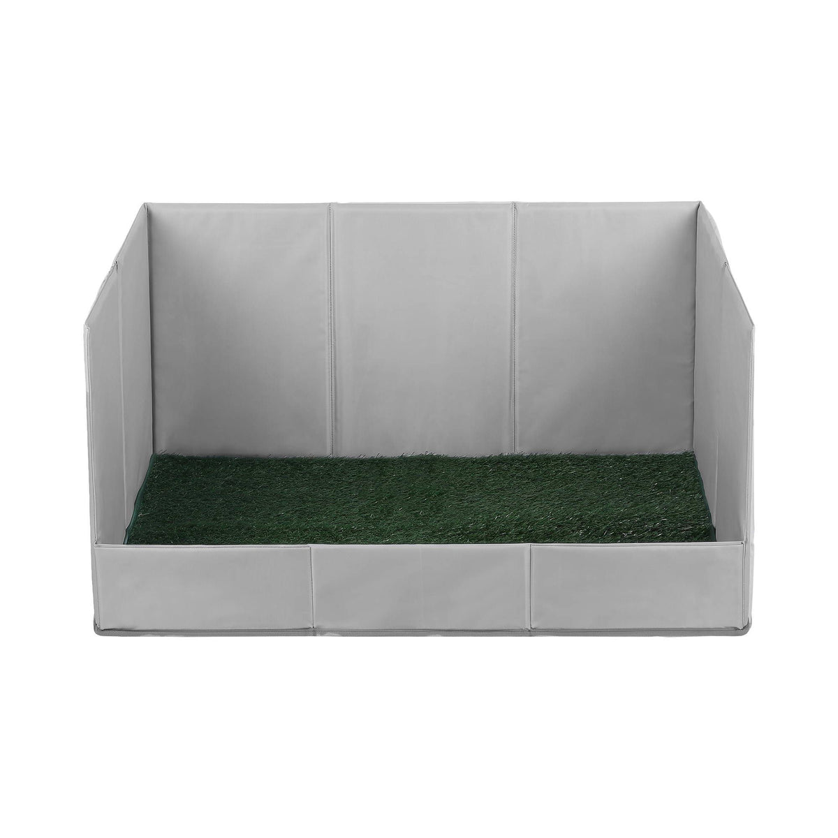 Prime Turf Foldable Dog Grass Potty Pad High Wall Tray for Apartment Balcony RV travel L Awezingly