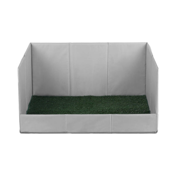 Prime Turf Foldable Dog Grass Potty Pad High Wall Tray for Apartment Balcony RV travel L Awezingly