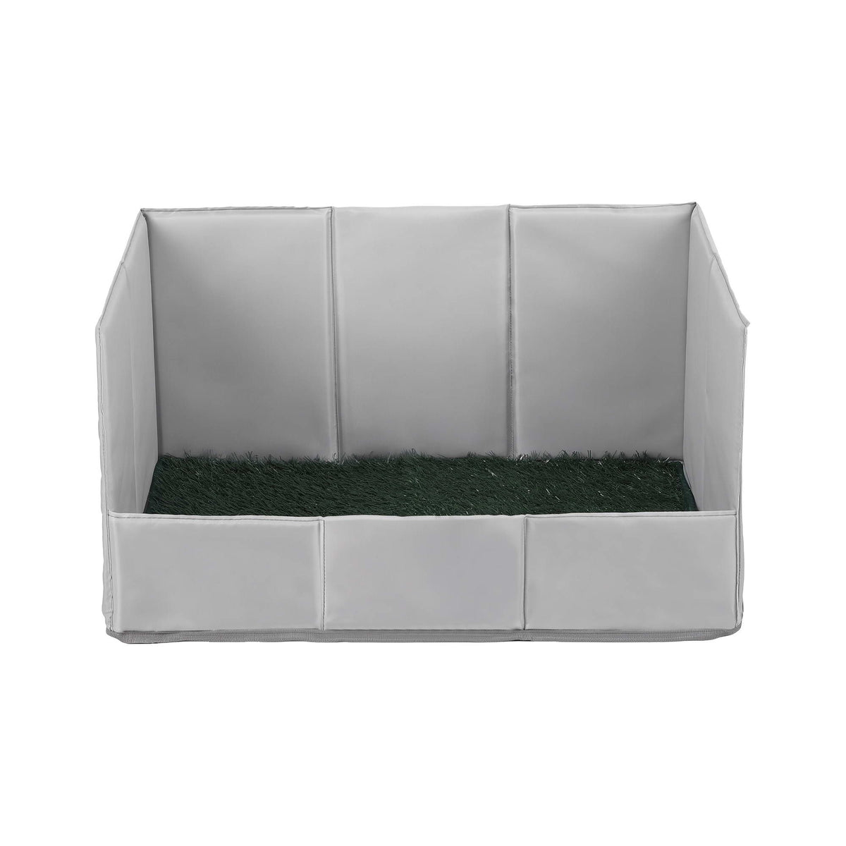 Prime Turf Foldable Dog Grass Potty Pad High Wall Tray for Apartment Balcony RV travel Awezingly