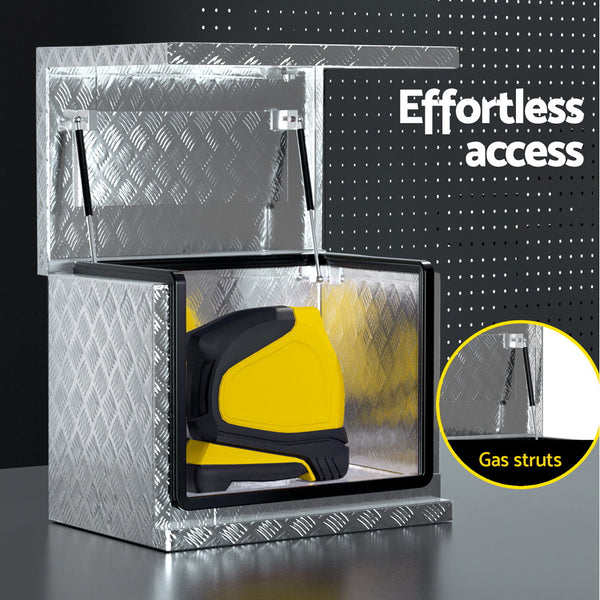 Giantz Aluminium Ute Tool Box Under Tray Heavy Duty Vehicle Chest Storage Awezingly