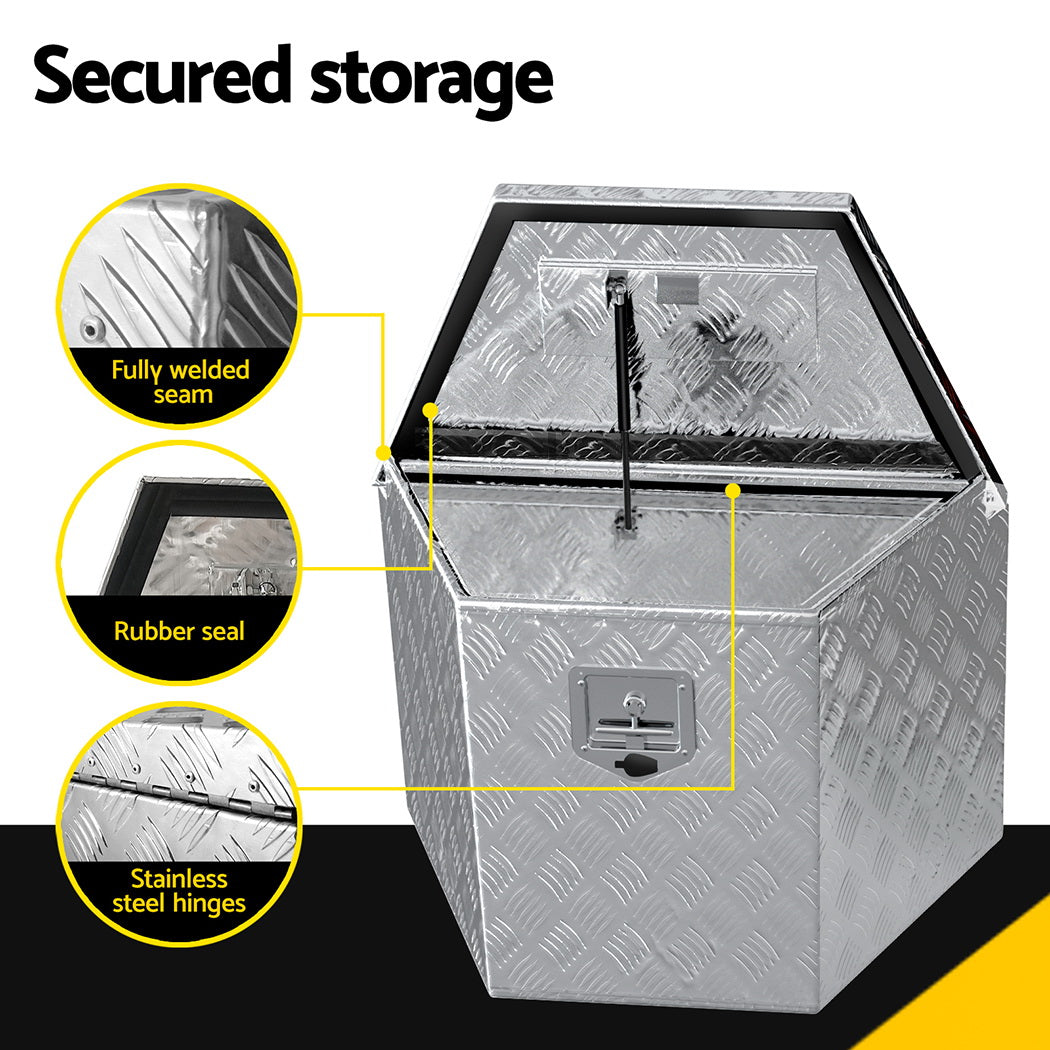 Giantz Aluminium Ute Tool Box Storage Lock Box Ute Trailer Vehicle Truck Giantz