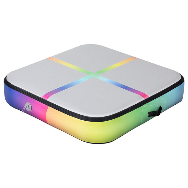 Everfit 1m Air Track Mat Inflatable Gymnastics Tumbling Mat W/ Pump Colourful Everfit