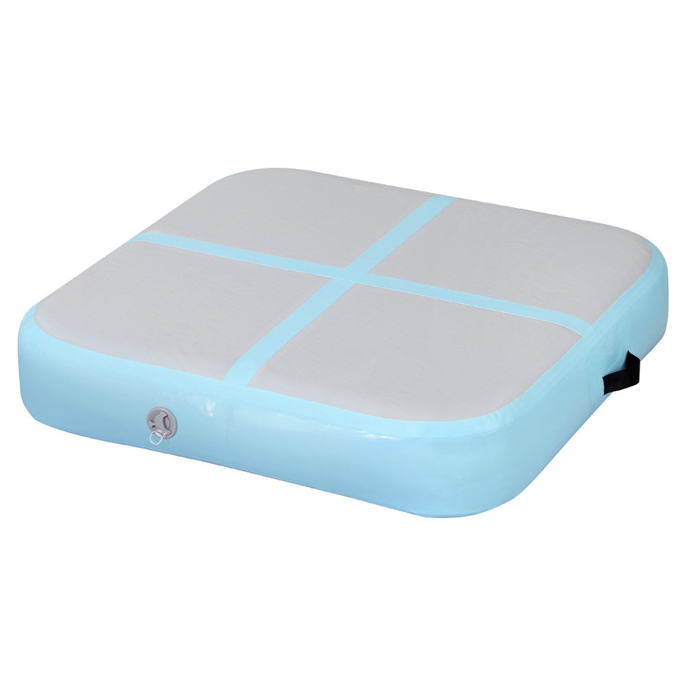 Everfit 1m Air Track Mat Inflatable Gymnastics Tumbling Mat W/ Pump Mint Green Everfit