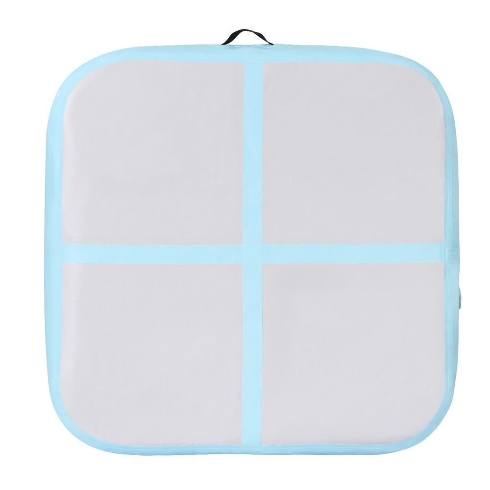 Everfit 1m Air Track Mat Inflatable Gymnastics Tumbling Mat W/ Pump Mint Green Everfit