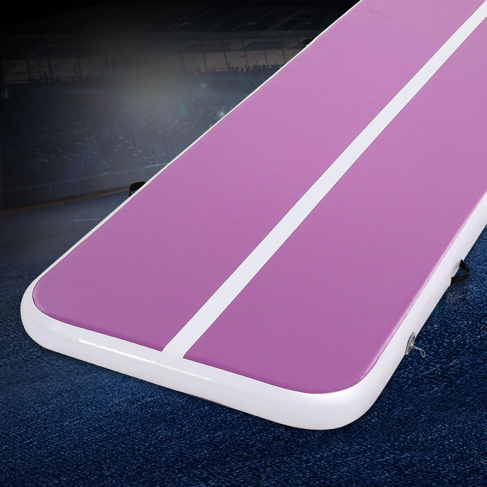 Everfit 3M Air Track Gymnastics Tumbling Exercise Cheerleading Mat Inflatable Purple Everfit
