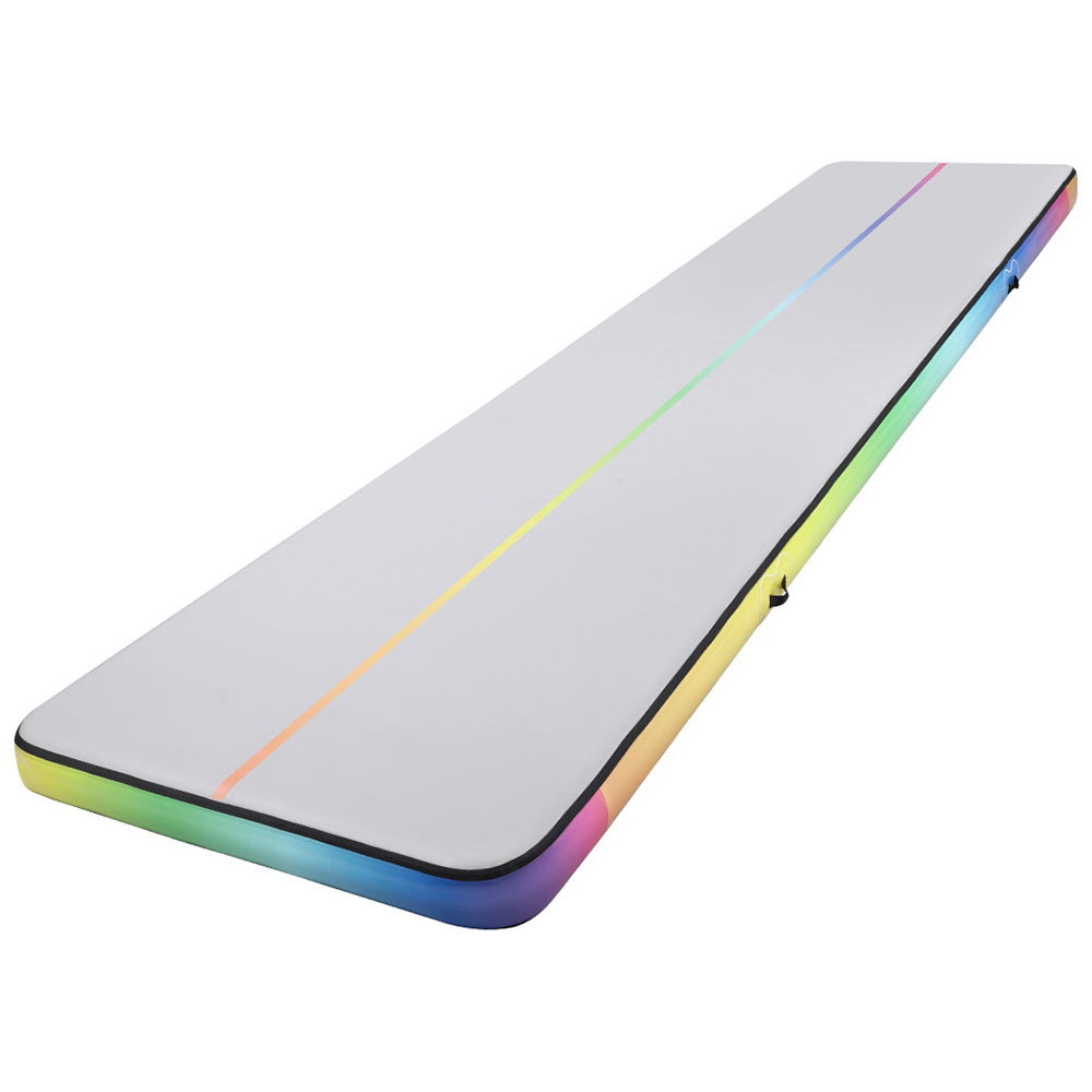 Everfit 6M Air Track Mat Inflatable Gymnastics Tumbling Mat W/ Pump Colourful Everfit