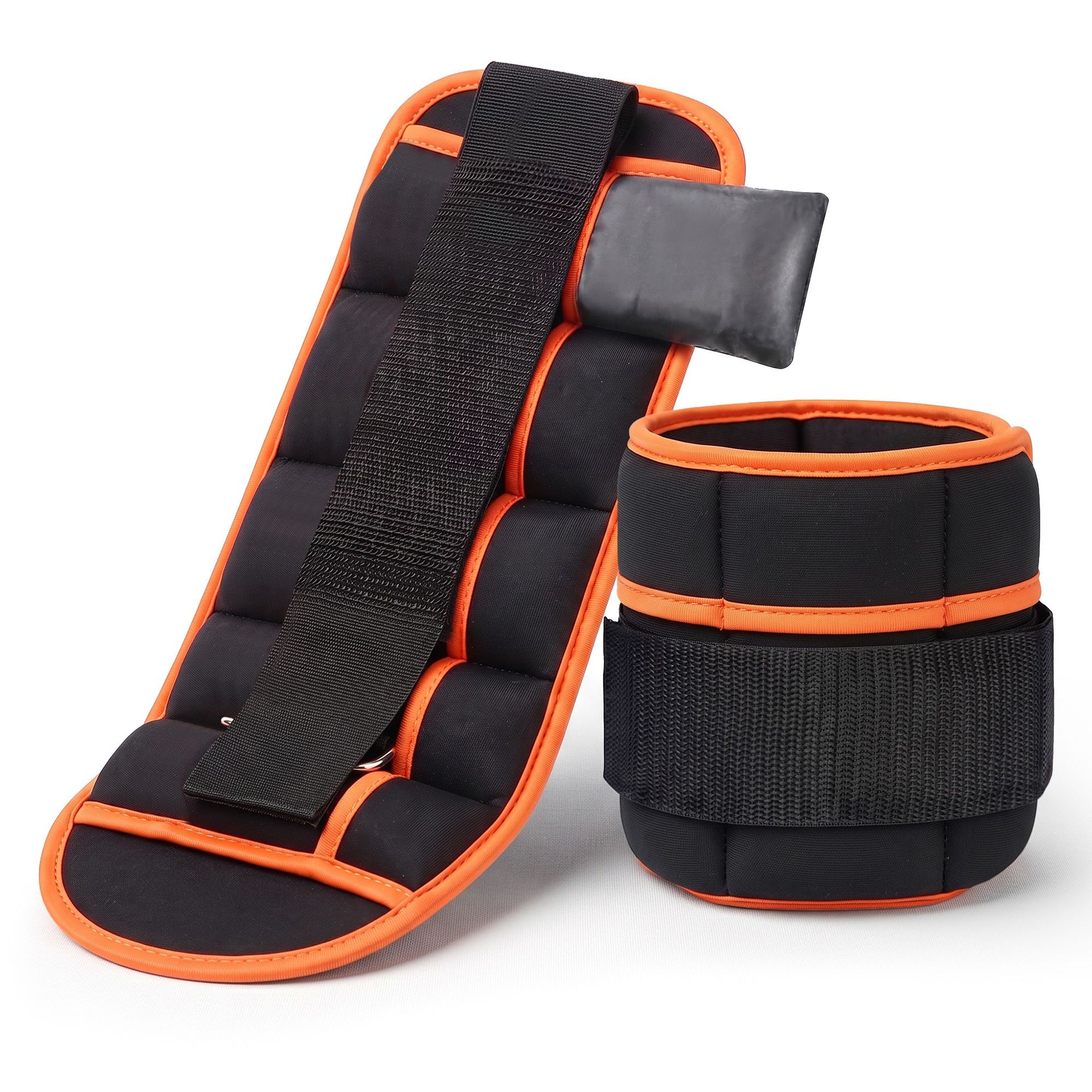 Everfit Adjustable Ankle Weights, 1 Pair (0.9-4.55Kg) Removable Sandbags for Women & Men, Wrist Weights & Leg Weights for Home Gym, Pilates, Walking, Strength Training Awezingly