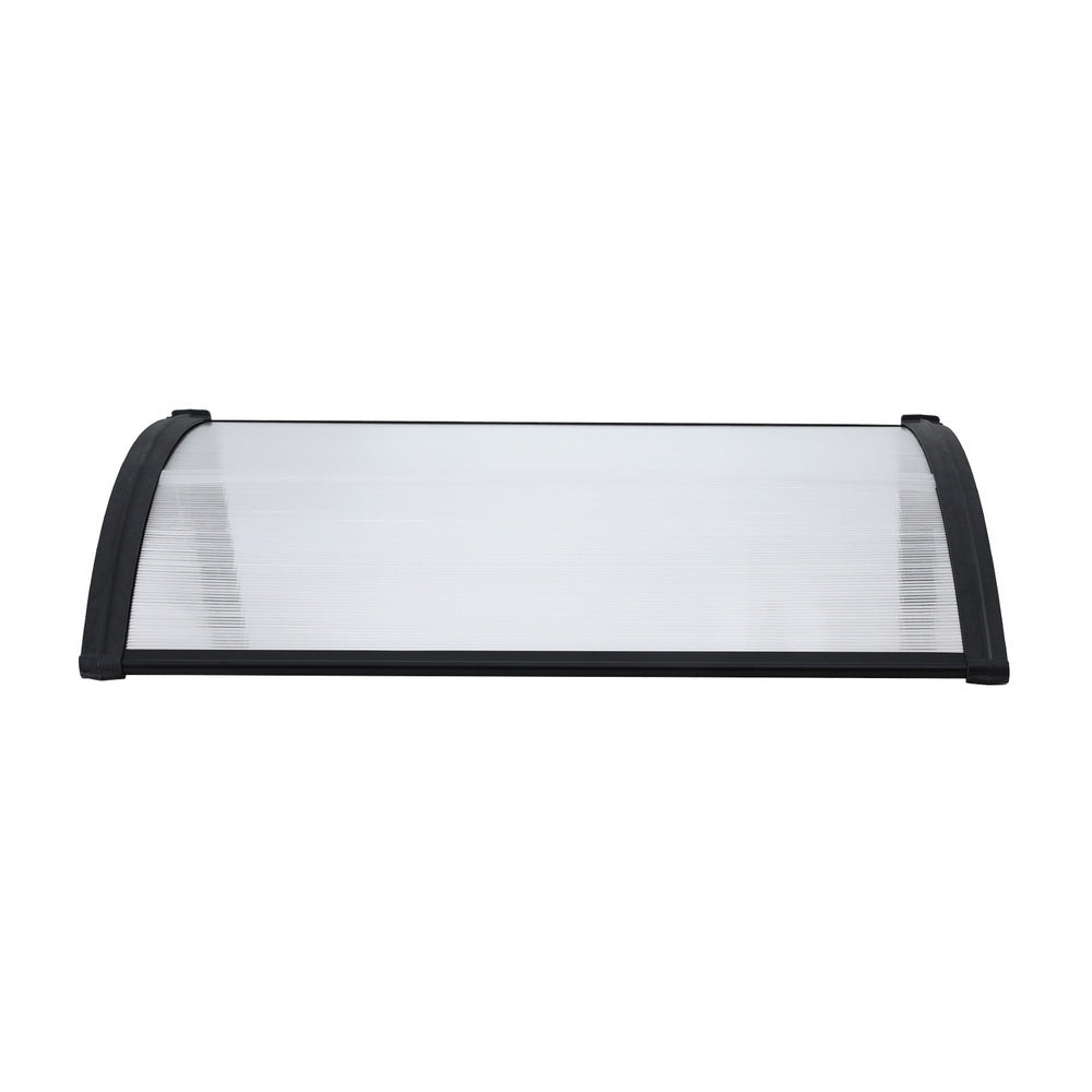 Instahut Window Door Awning 0.8mx1m Transparent Awezingly