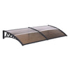 Instahut Window Door Awning 0.8mx2m Brown